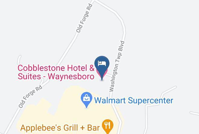 Cobblestone Hotel & Suites Waynesboro Map