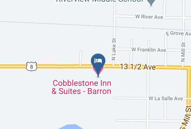 Barron - Cobblestone Inn & Suites Barron Maps