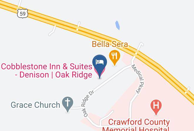 Crawford - Cobblestone Inn & Suites Denison Maps