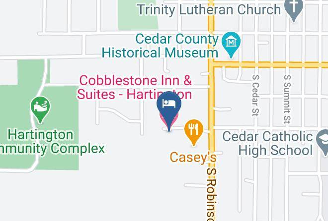 Cedar - Cobblestone Inn & Suites Hartington Maps