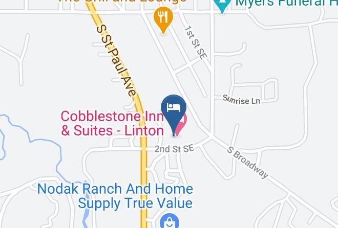 Emmons - Cobblestone Inn & Suites Linton Maps