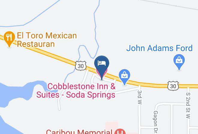 Caribou - Cobblestone Inn & Suites Soda Springs Maps