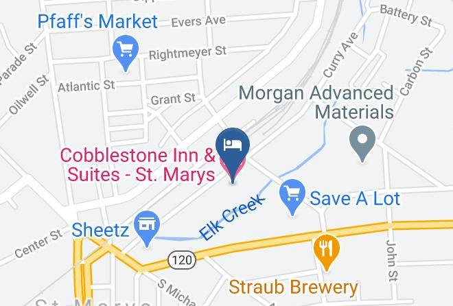 Elk - Cobblestone Inn & Suites St Marys Maps