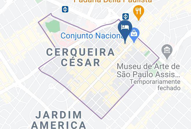 Sao Paulo Jardim Paulista - Cobertura Espetacular Privativa Em Hotel Maps