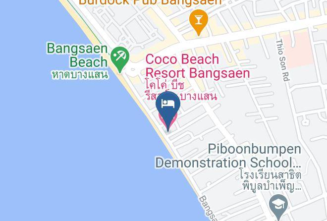 Mueang Chonburi District - Coco Beach Resort Bangsaen Maps
