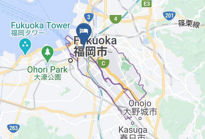 Fukuoka City Hakata Ward - Coco Fukuoka Chiyo Maps