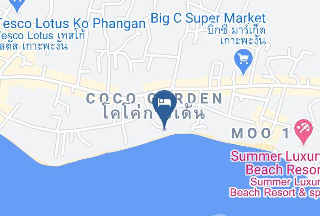 Amphoe Ko Pha Ngan - Coco Garden Resort Maps