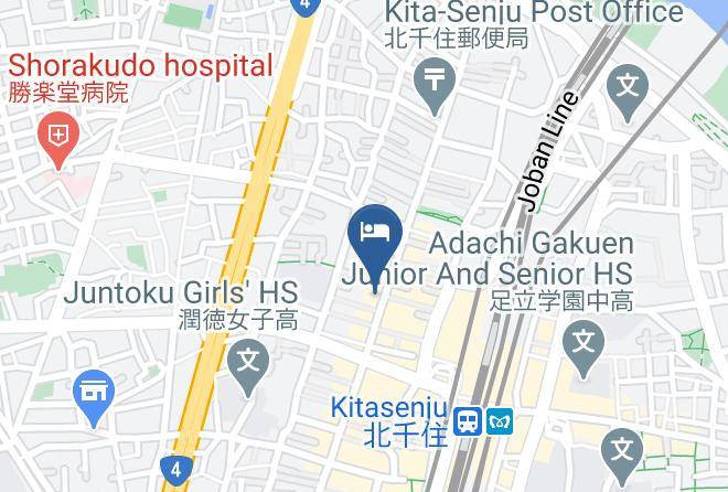 Adachi Ward - Hotel Coco Grand Kitasenju Maps