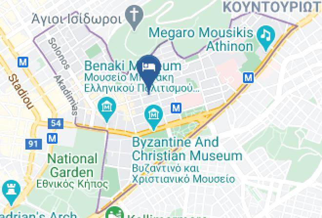 Central Athens - Coco Mat Hotel Athens Maps
