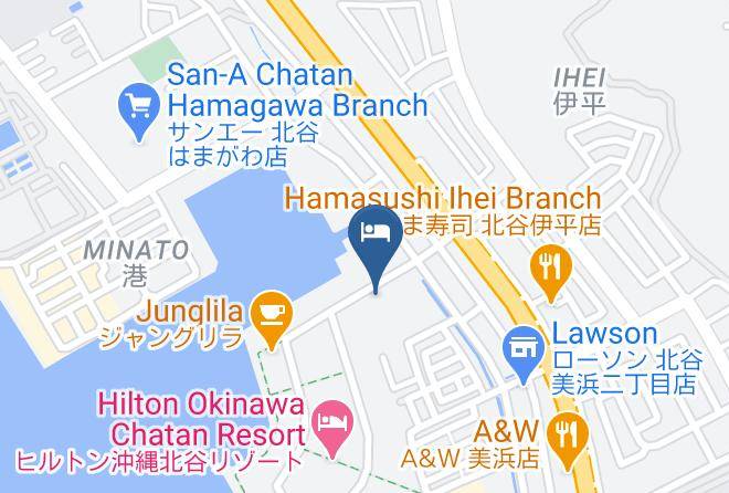 Chatan Townnakagami District - Cococious Monpa Hotel Maps