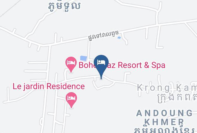 Kampot Town - Coconut Grove Bungalows Maps