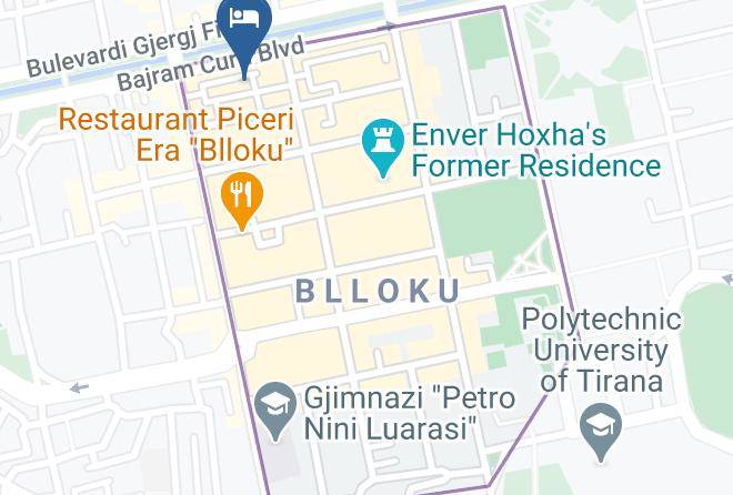 Tirana - Cocoon Hotel & Lounge Maps