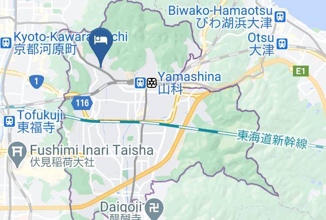 Cocoro Hotel Kyoto Map