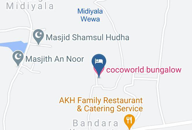 Kurunegala - Cocoworld Bungalow Maps