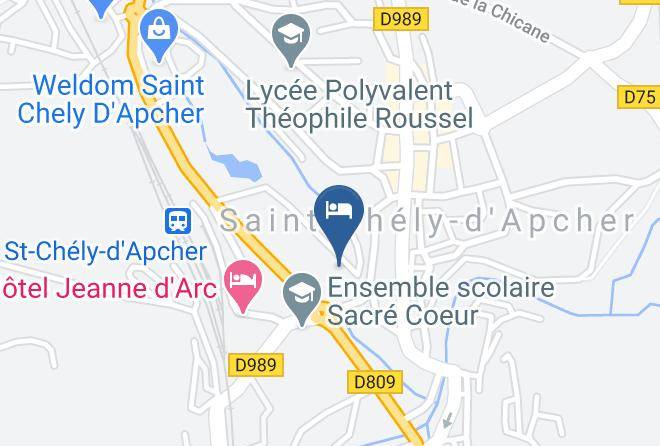 Lozere - Coeur D'apcher Hotel Pedagogique Maps