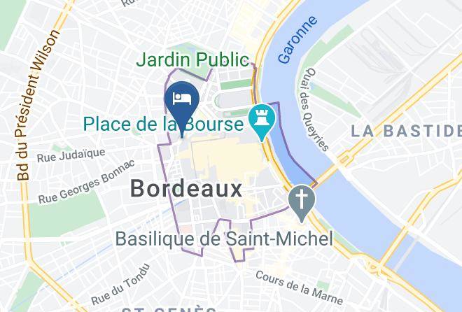 Gironde - Coeur De City Hotel Bordeaux Clemenceau By Happyculture Maps