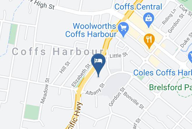 Coffs Harbour - Coffs Harbour Pacific Palms Motel Maps