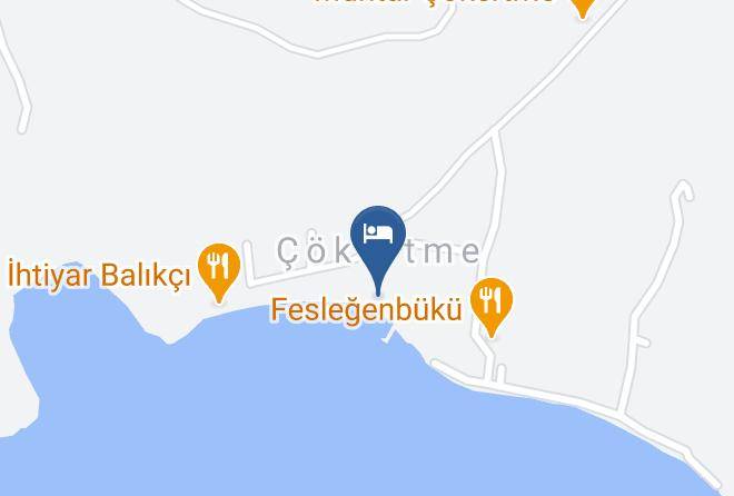 Mugla - Cokertme Cicek Otel Maps