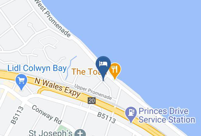 Conwy - Colbourn Hotel Maps