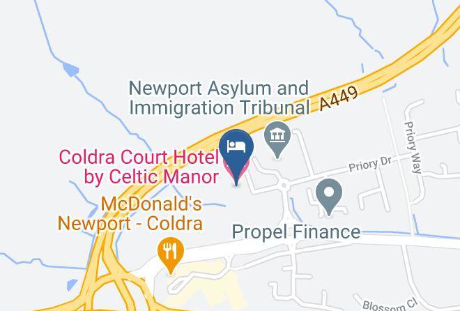 Newport - Coldra Court Hotel By Celtic Manor Maps