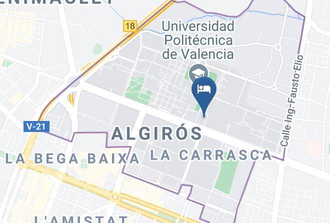Valencia - Residencia Universitaria Galileo Galilei Maps