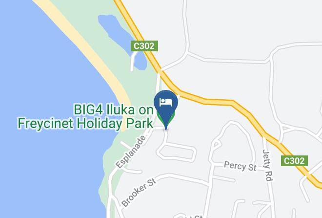 Glamorganspring Bay - Coles Bay Esplanade Yha Maps