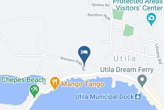 Utila - Colibri Hill Resort Maps