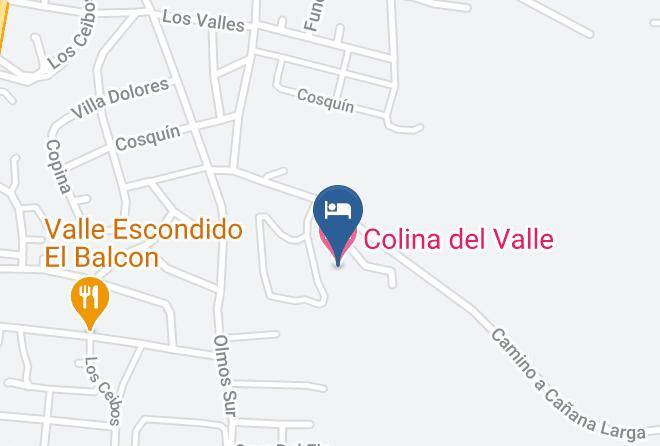 San Alberto Department - Colina Del Valle Hotel Maps