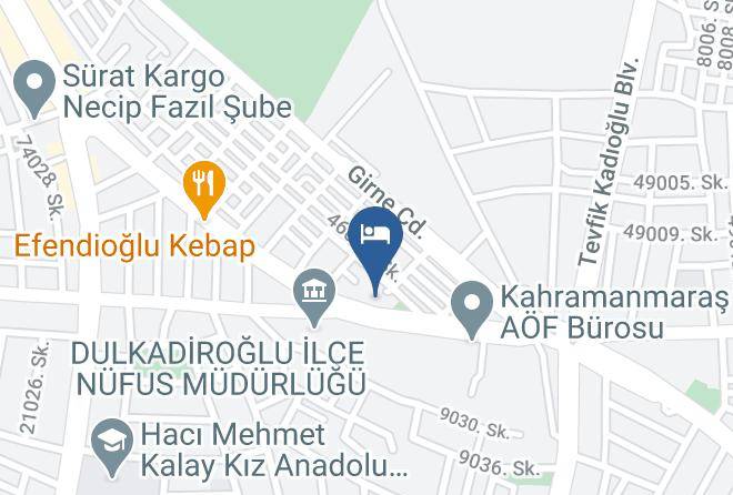 Dulkadiroglu - Coliseum Otel Kahramanmaras Maps