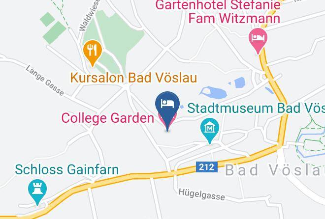 Baden - College Garden Hotel Maps