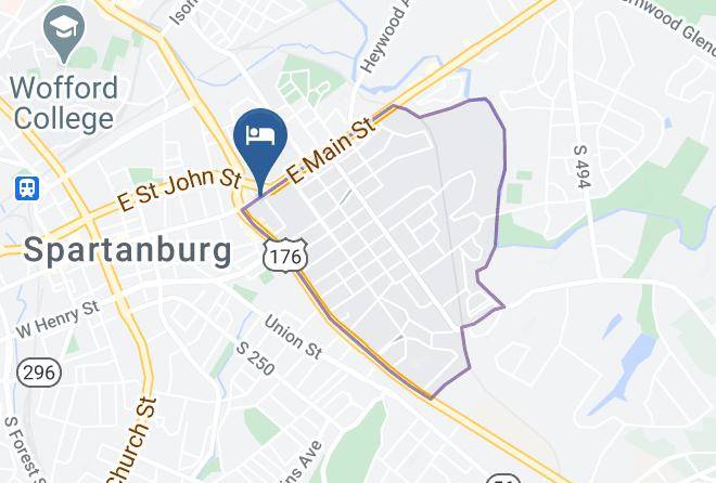 Spartanburg - College Inn Spartanburg Maps