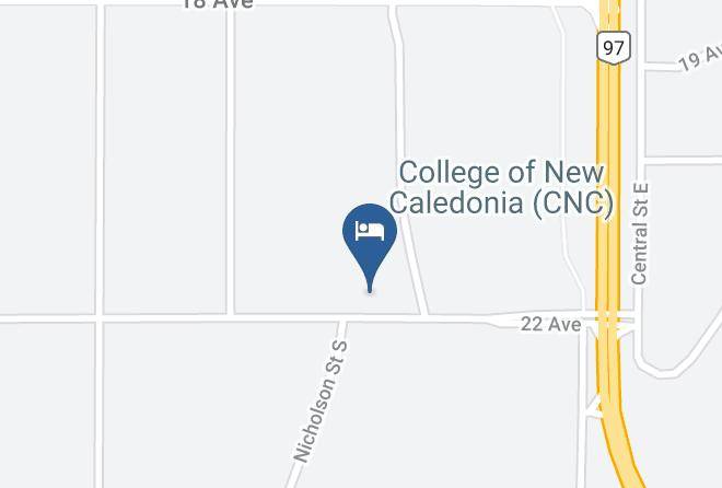 College Of New Caledonia Student Housing Map - British Columbia - Fraser Fort George