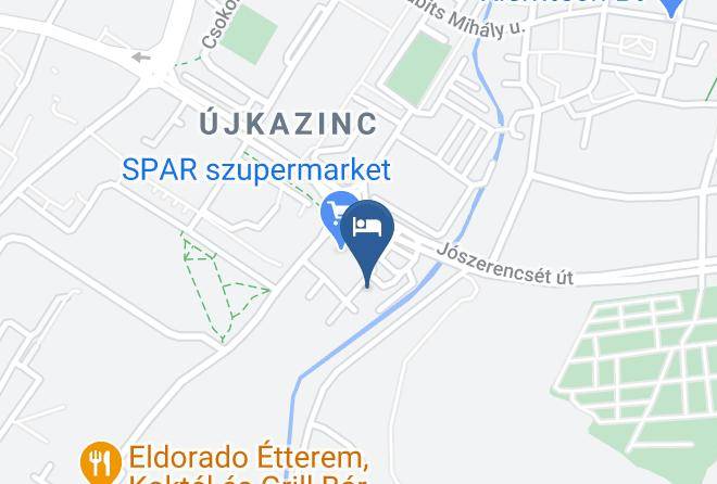 Kazincbarcika - Collingo Belvarosi Szallas Maps