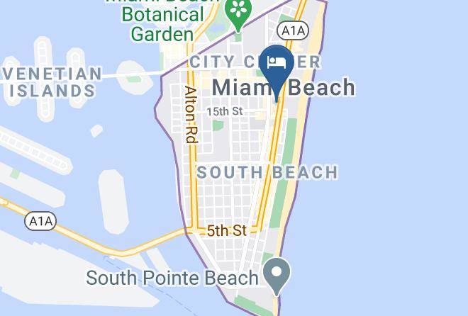 Miami Dade - Collins Avenue Hostel Maps