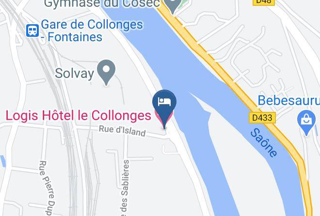 Rhone - Collonges Restaurant Maps