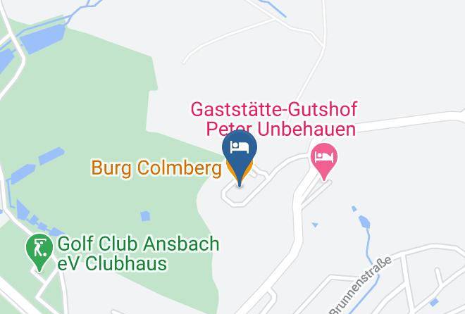 Ansbach - Burg Colmberg Hotel & Restaurant Maps