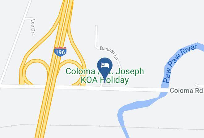 Berrien County - Coloma St Joseph Koa Holiday Maps