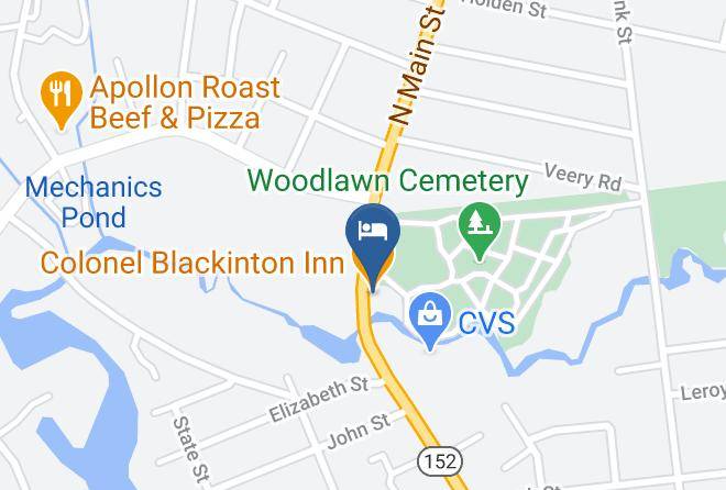 Colonel Blackinton Inn Map