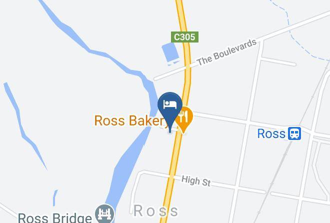 Northern Midlands - Ross B&b Accommodation Maps