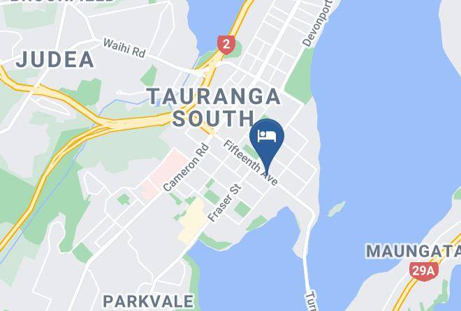Tauranga - Colonial Court Motor Inn Maps