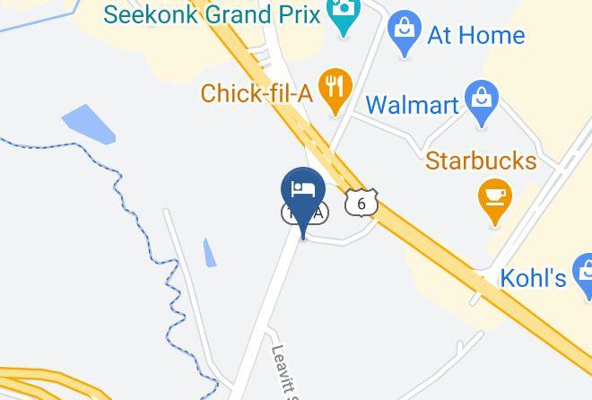 Colonial Inn Seekonk Map