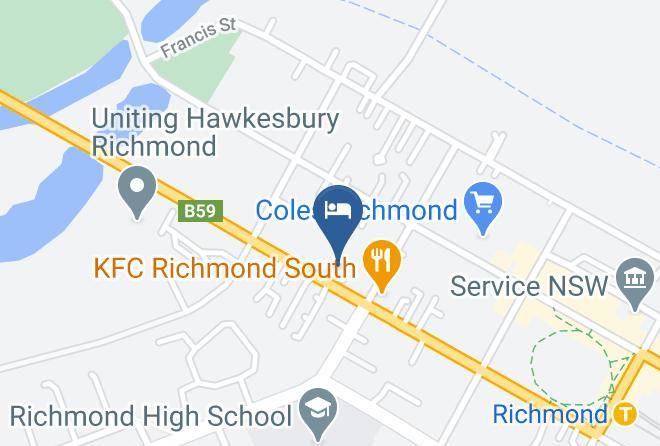 Hawkesbury - Colonial Motel Richmond Maps