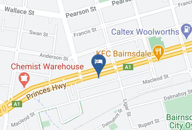 East Gippsland - Colonial Motor Inn Bairnsdale Maps