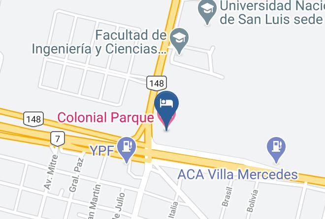 General Pedernera Department - Colonial Parque Hotel Maps