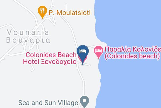 Messinia - Colonides Beach Hotel Maps