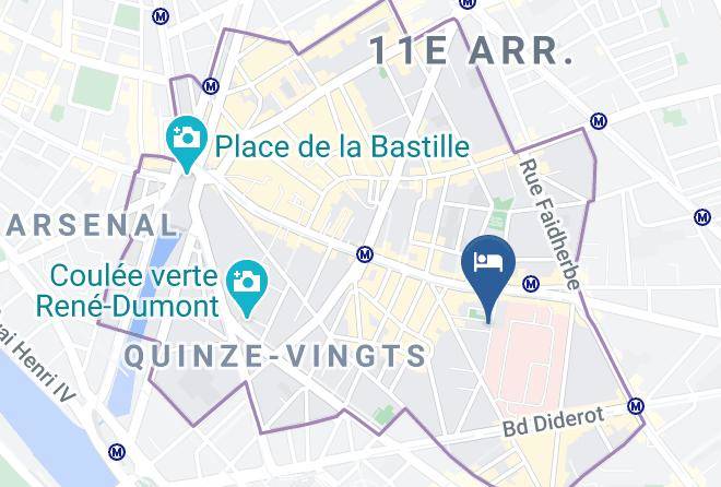 Paris - Color Design Hotel Maps