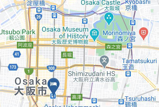 Osaka City Chuo Ward - Color Nipponbashi Kuromon Maps