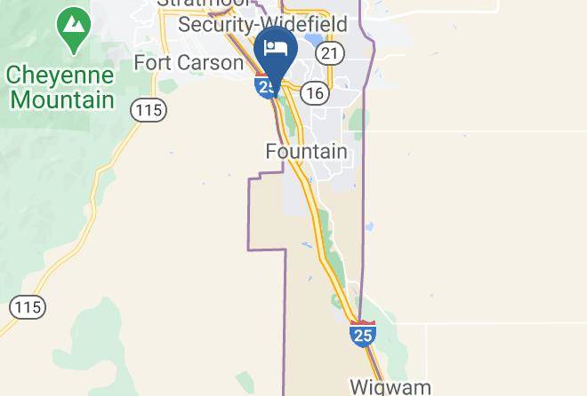 El Paso - Colorado Springs Koa Holiday Maps