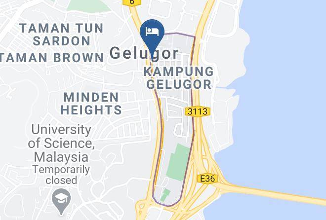 Paya Terubong - Colour Hotel Maps