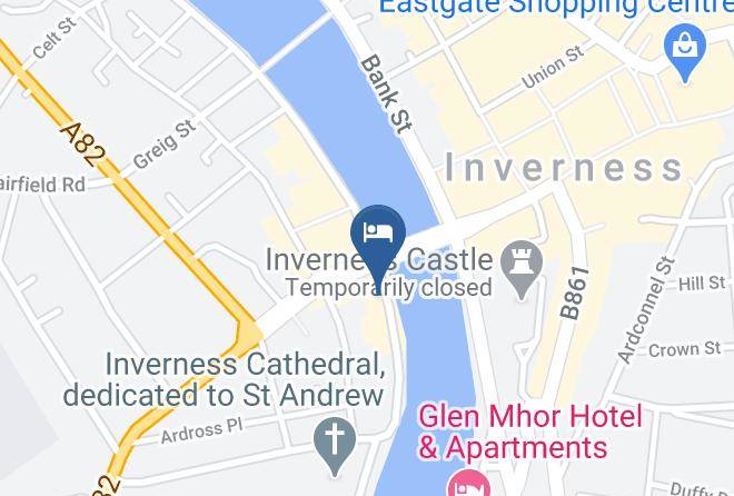 Columba Hotel Inverness By Compass Hospitality Map